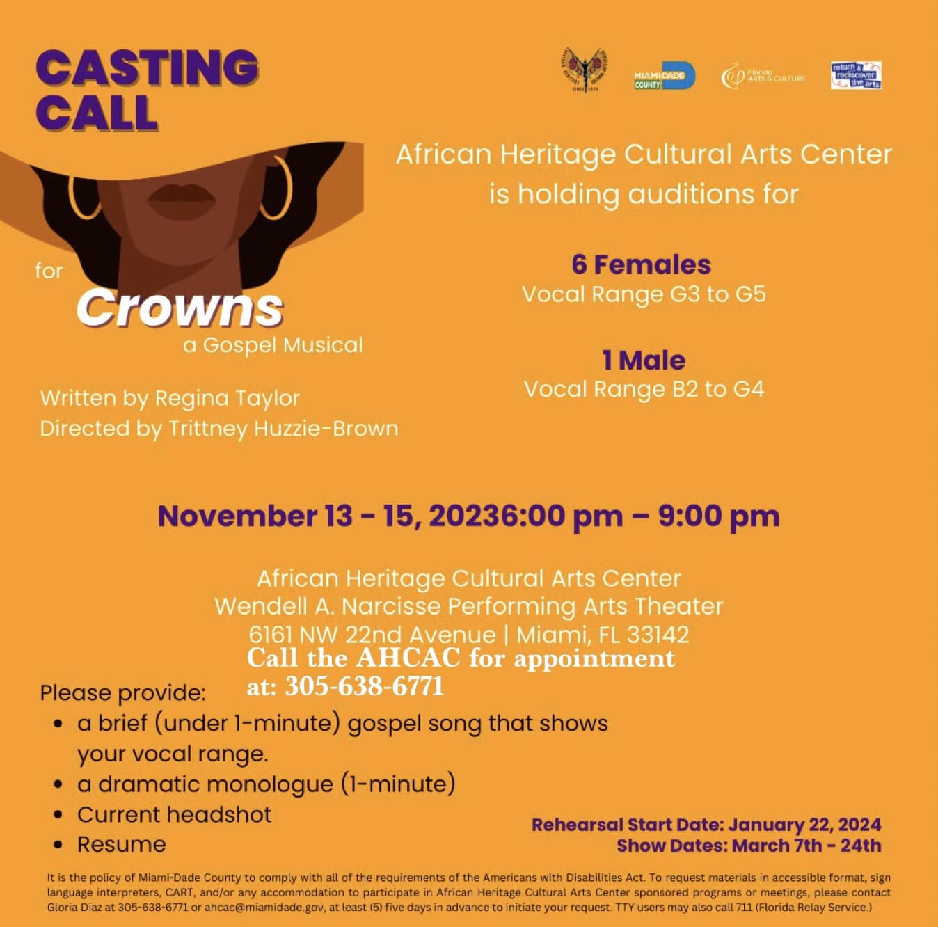 Crowns Musical Casting